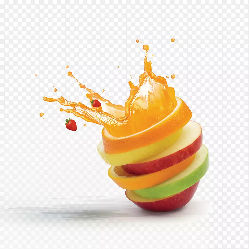 平面设计创意-橙汁