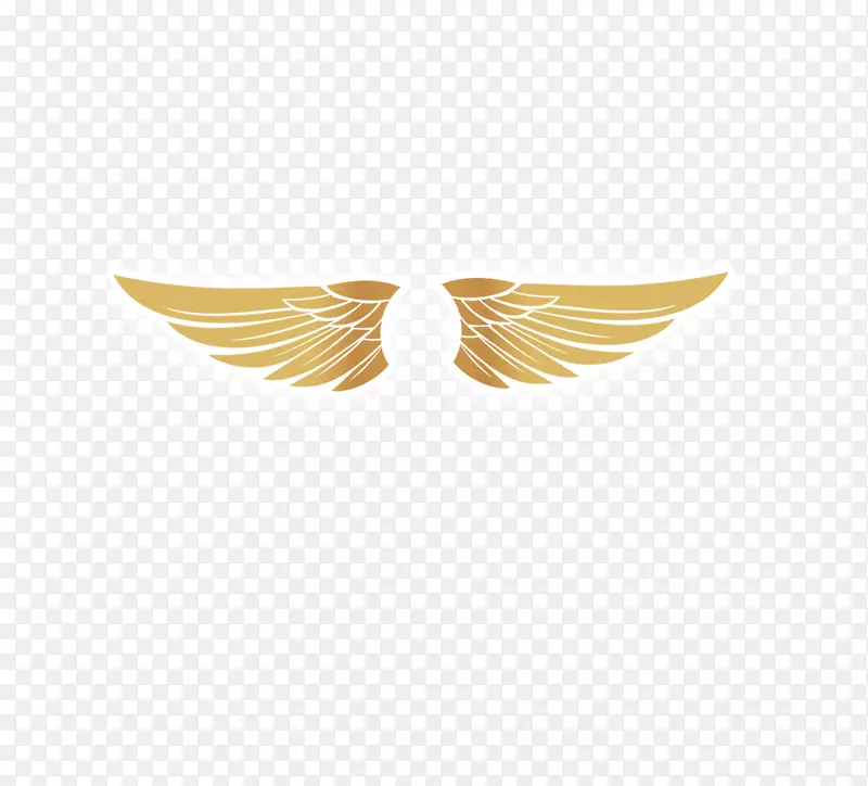翅膀剪贴画-金色翅膀