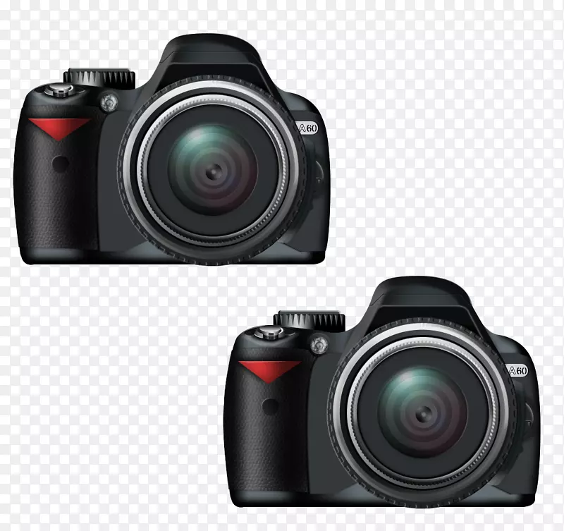 佳能Eos 5d Nikon D 3200相机-两台数码相机