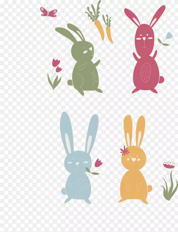兔子复活节兔卡通兔