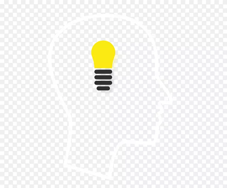 品牌黄色图案-创意灯泡头