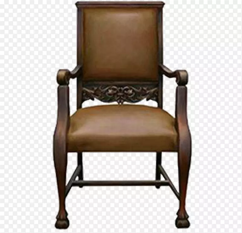 椅子剪贴画-煮熟的棕色朴素气氛雕刻纹理宝座