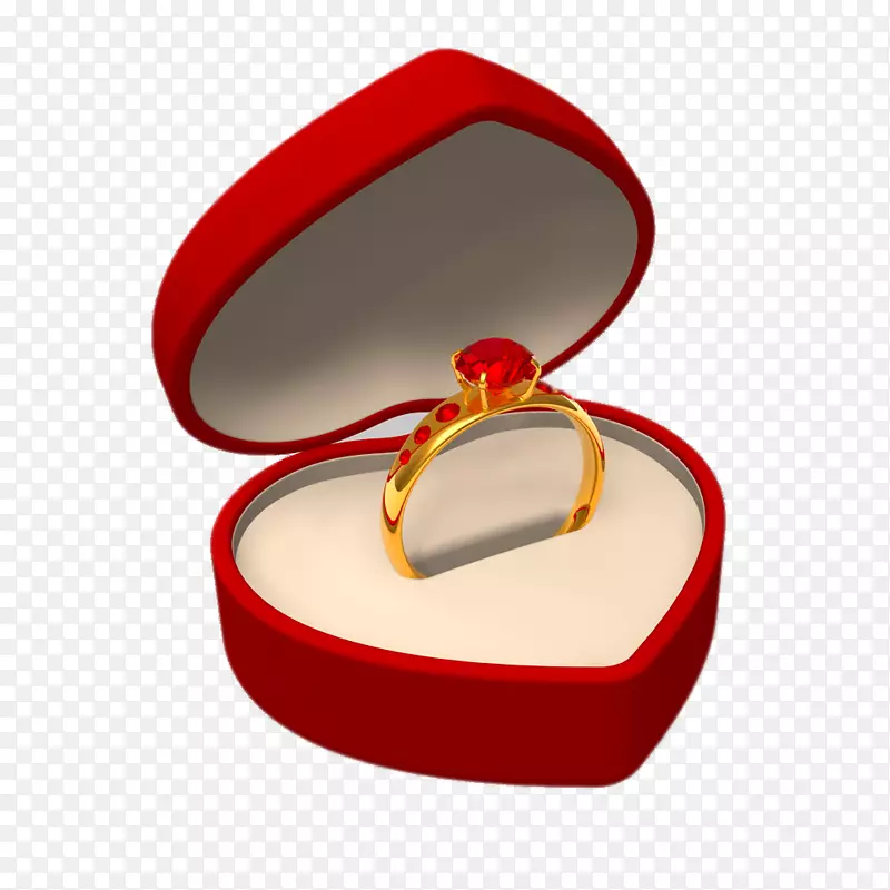 订婚戒指，摄影，金盒，红宝石戒指