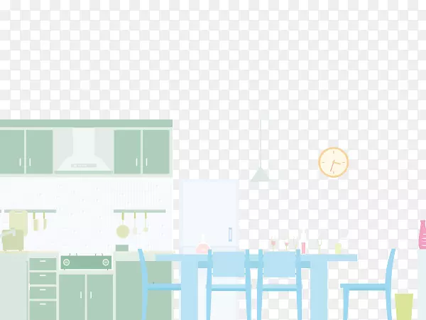 平面设计图案-创意厨房