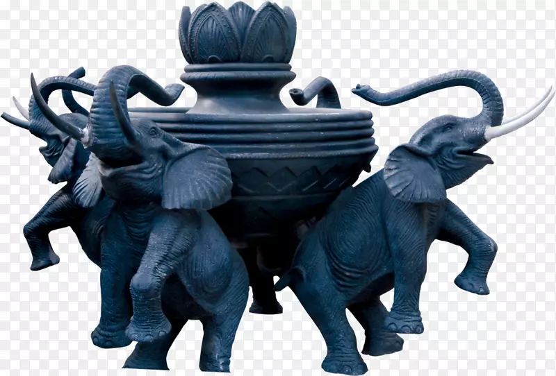 雕塑下载雕像石雕-古典式大象香炉