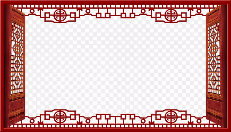 橱窗画框-古典开窗