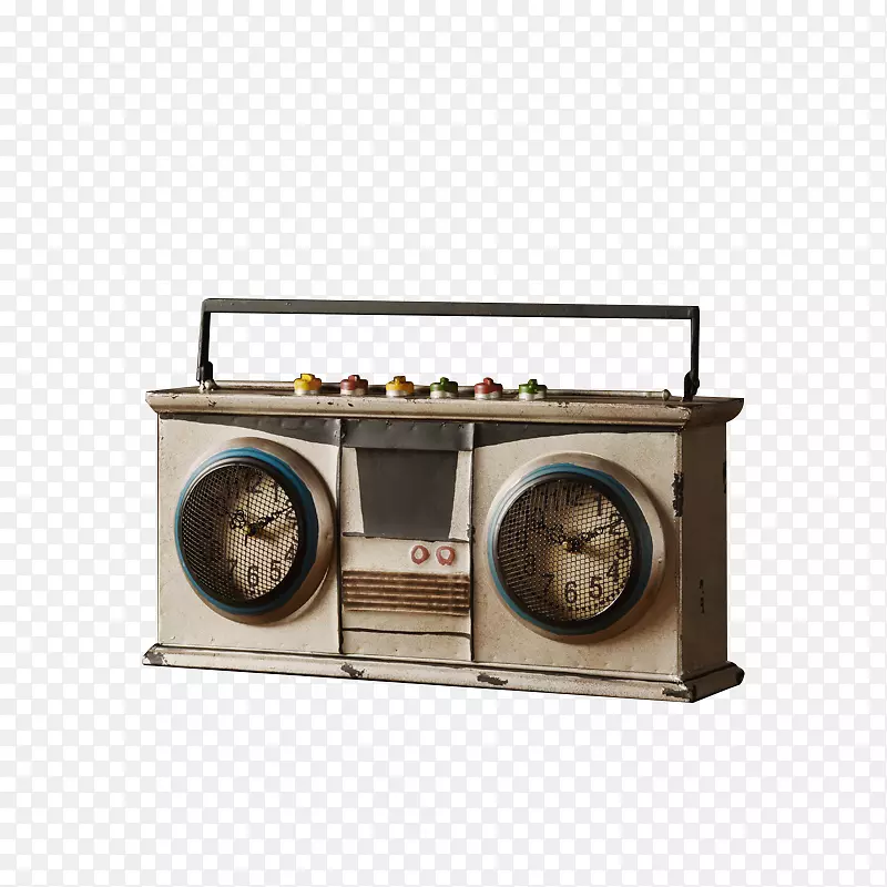 钟摆钟家具.简单的钟收音机附件