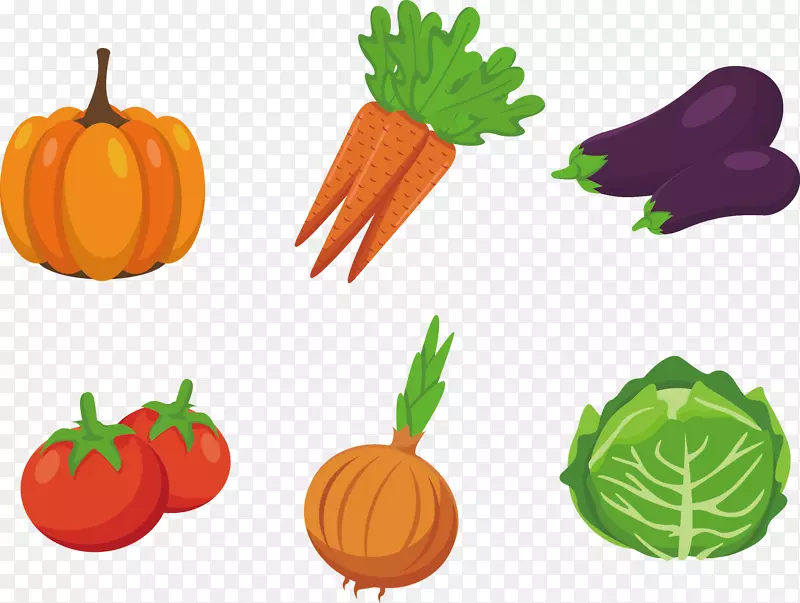 蔬菜绘画剪贴画.蔬菜材料