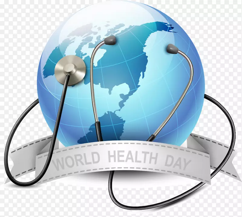 世界卫生日世界卫生组织4月7日-图蓝地球PNG图像
