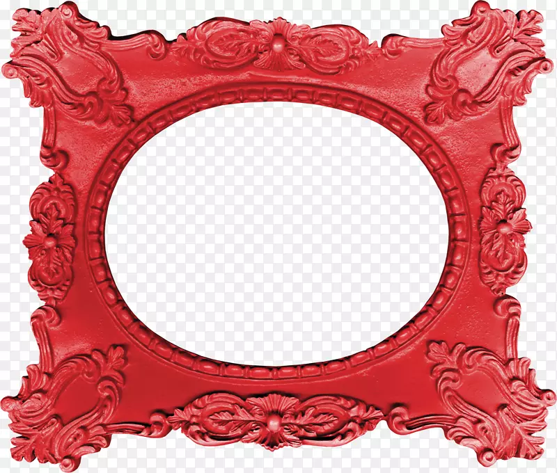 红镜框镜