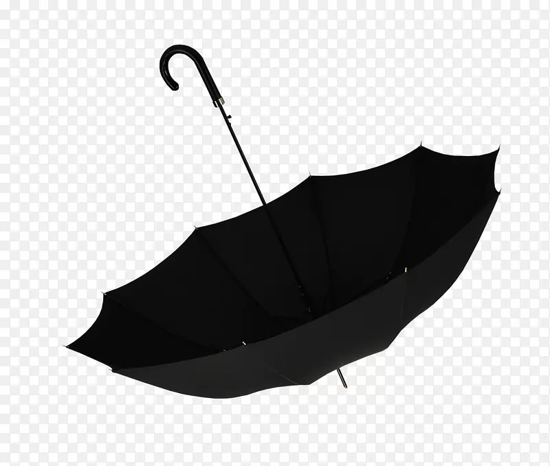 黑色设计师图案-黑色伞