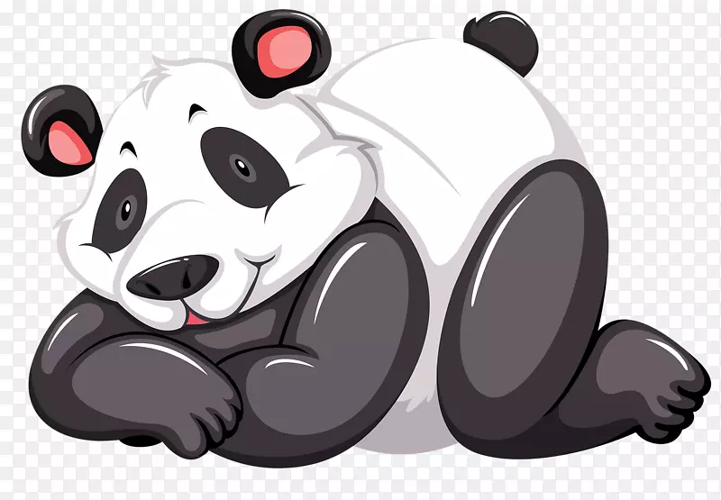 大熊猫红熊猫熊人体剪贴画-可爱的熊猫