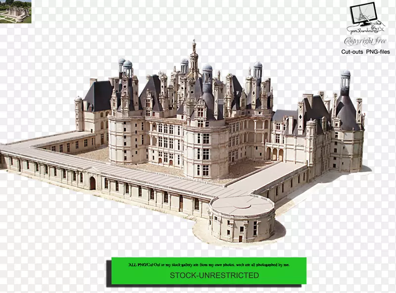 法国微缩高贵的马车夫建筑剪贴画欧式城堡