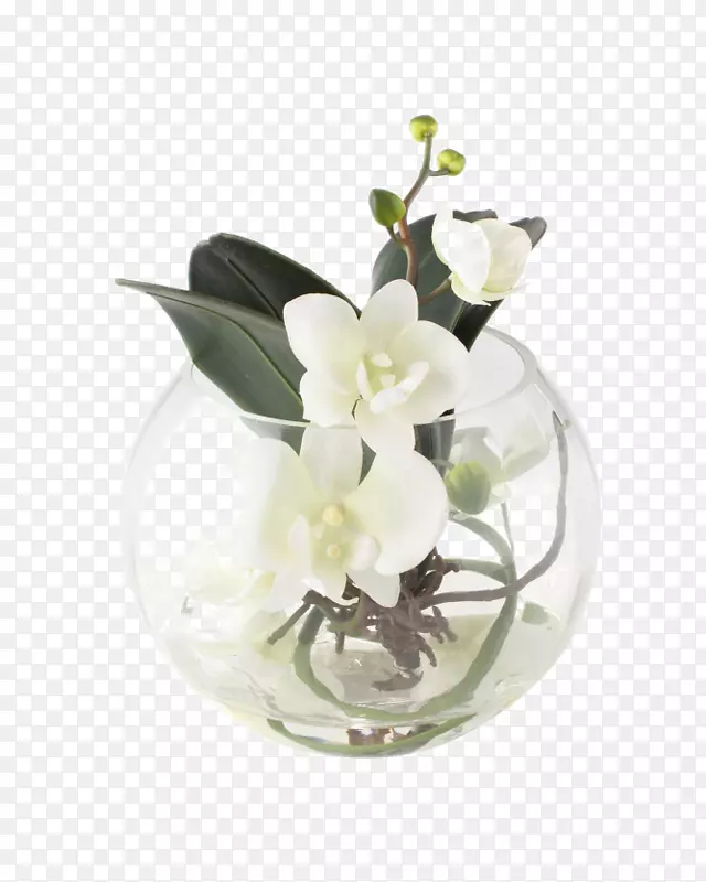 花卉设计花瓶花束玻璃白色装饰玻璃花瓶