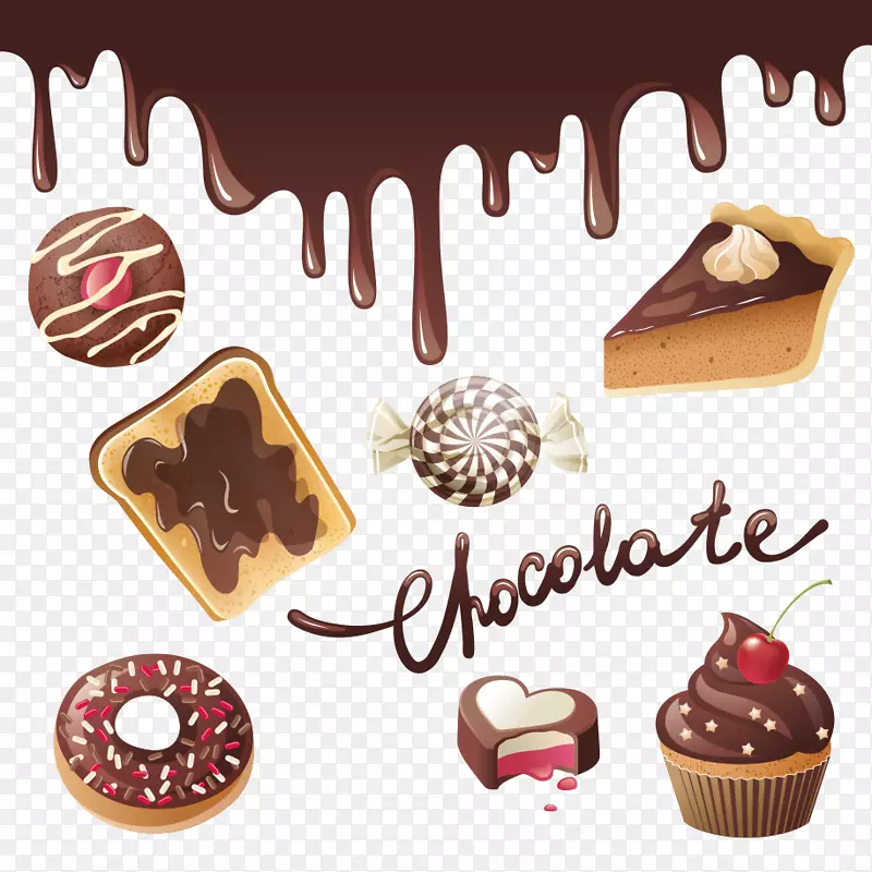 巧克力棒糖果插图-巧克力蛋糕