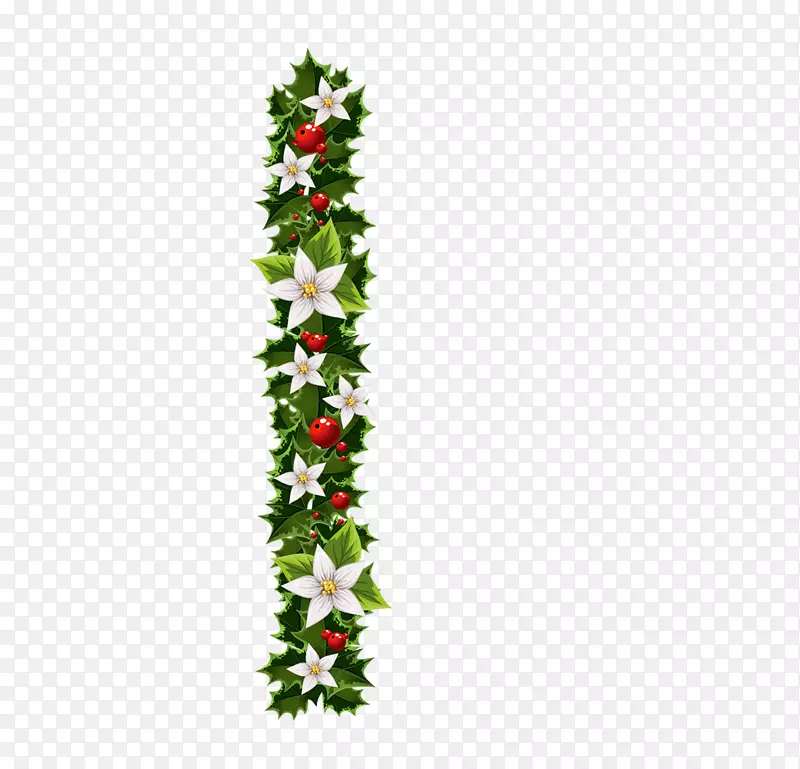 加兰圣诞免费内容剪辑艺术-创意花束