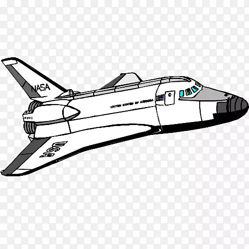 航天飞机挑战者灾难航天飞机计划从飞行甲板剪辑艺术-太空飞船