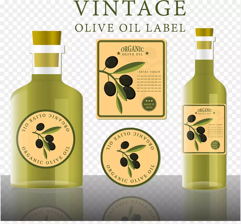 橄榄油利口酒标签瓶.创意橄榄油瓶