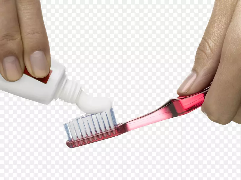 牙膏，牙刷，刷牙，清洁牙菌斑-挤压牙膏的作用