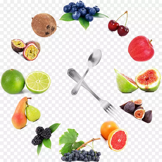 有机食品水果蔬菜剪贴画水果钟