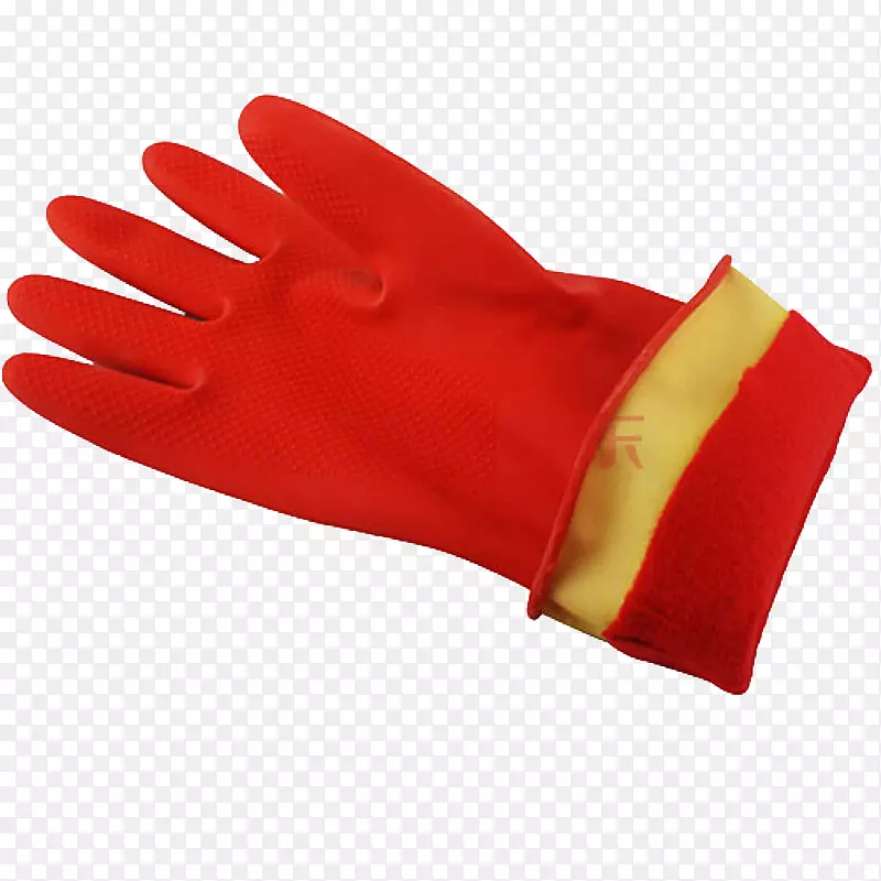 橡胶手套红称为纯红色手套