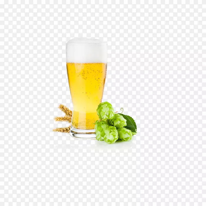 啤酒、普通啤酒花、莱因海特啤酒酿造-香槟玻璃装饰图案