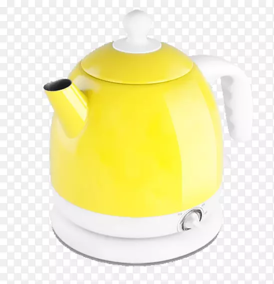 电水壶黄色-明黄插头一个小水壶