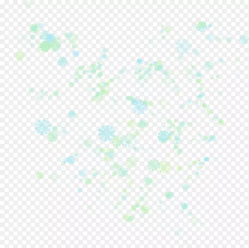 对称角图案-雪花
