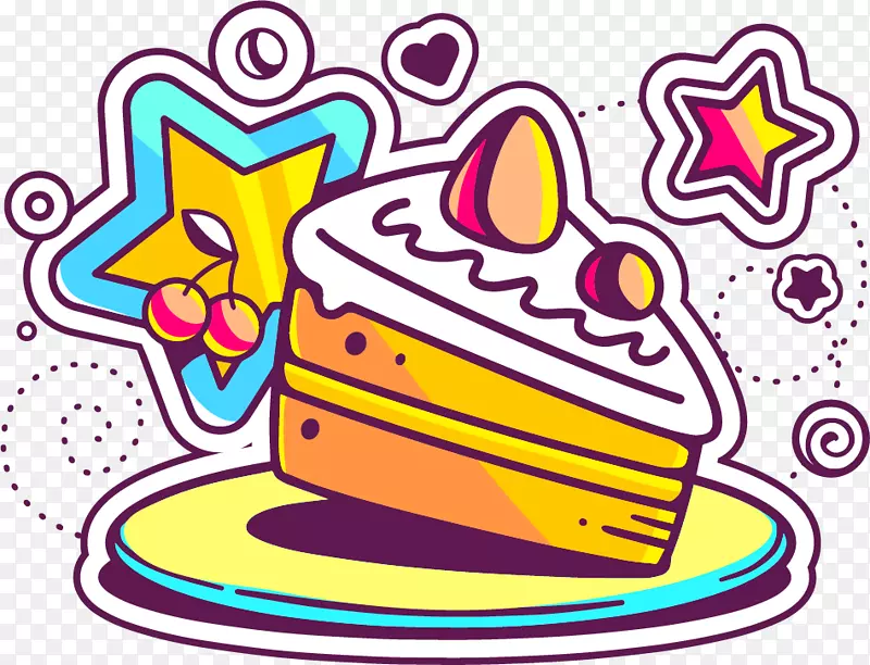 生日蛋糕图解-装饰元素生日快乐