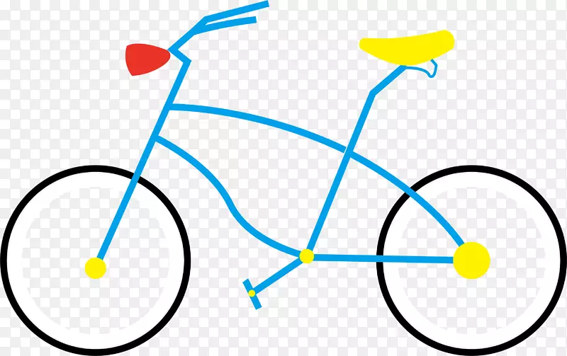 固定齿轮自行车摩托车自行车篮夹艺术蓝色黑色简单手绘卡通自行车材料