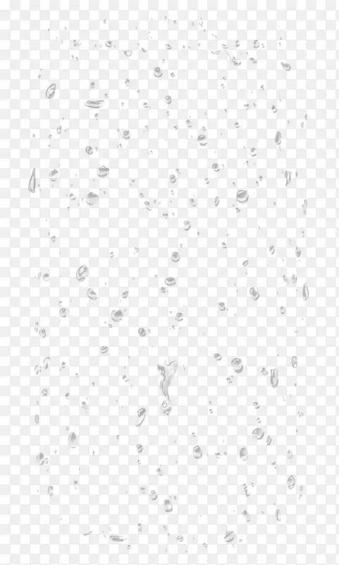 白色黑色图案-手绘透明水滴可扣减PNG