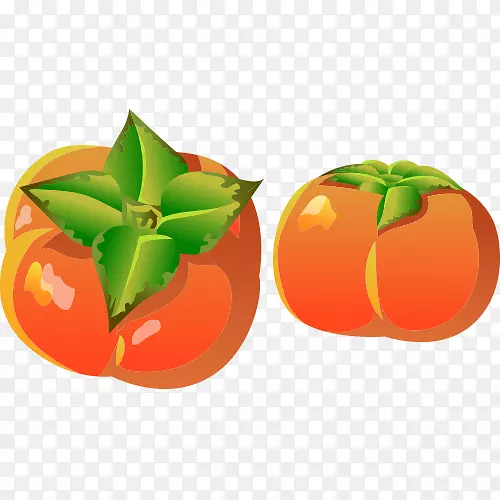 卡通柿子红番茄模型