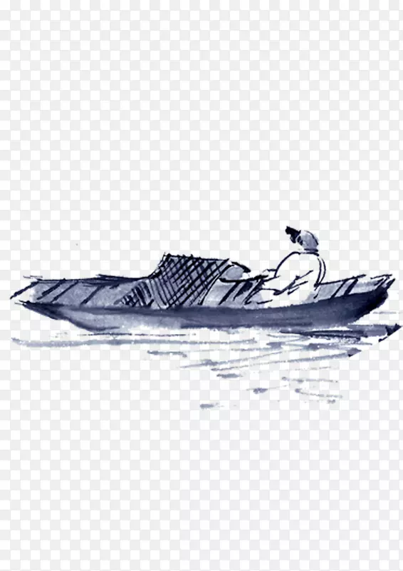 水上划艇.墨水船
