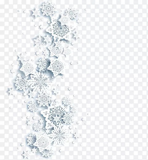 雪花皇室-免费-左装饰白色雪花