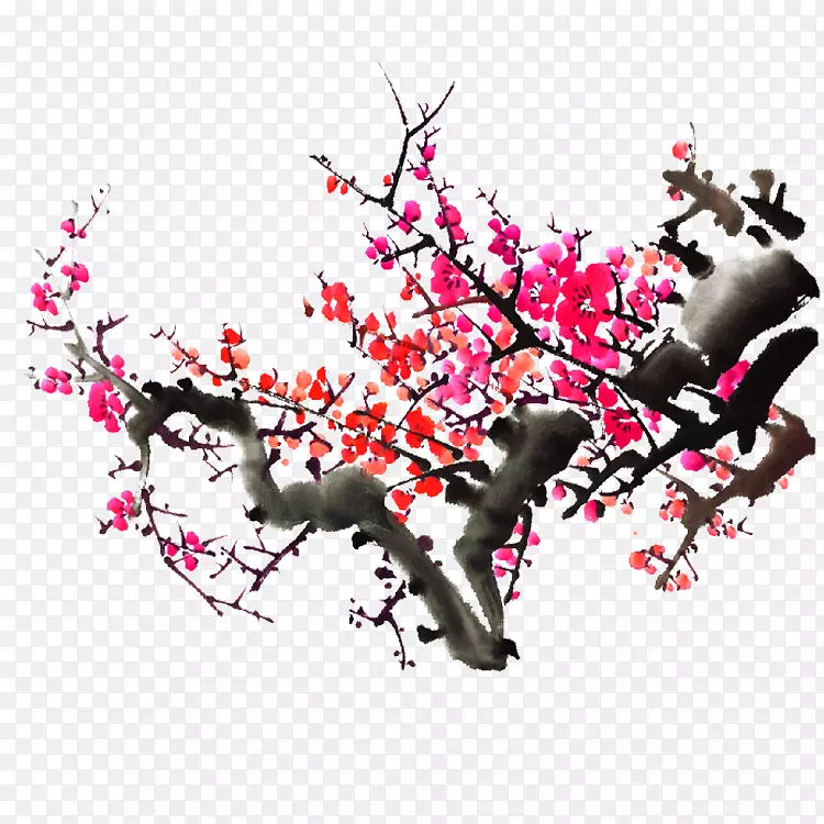 下载梅花水墨画-梅花图片