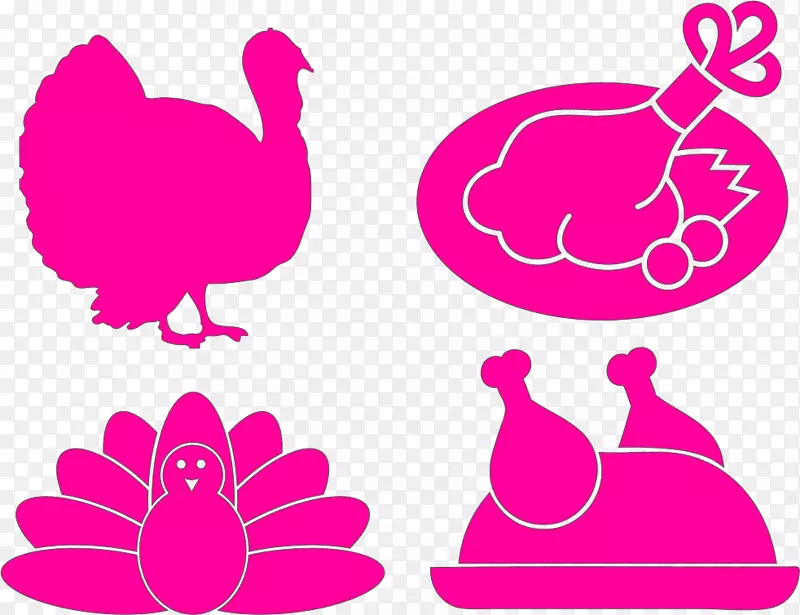 火鸡肉轮廓感恩节-感恩节火鸡标志图像