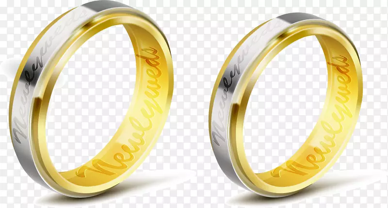 结婚戒指手绘在戒指上