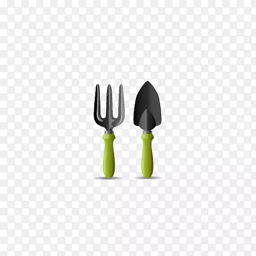 手绘叉子和叉子