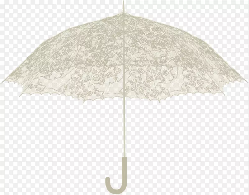 拼图米色角图案-白色伞