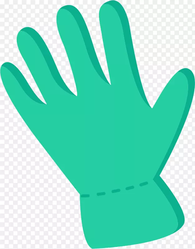 绿色手套蓝色卡通-蓝色卡通手套
