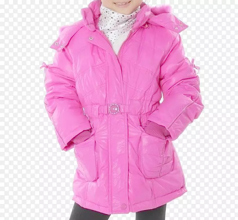 儿童谷歌图片冬季粉红夹克儿童