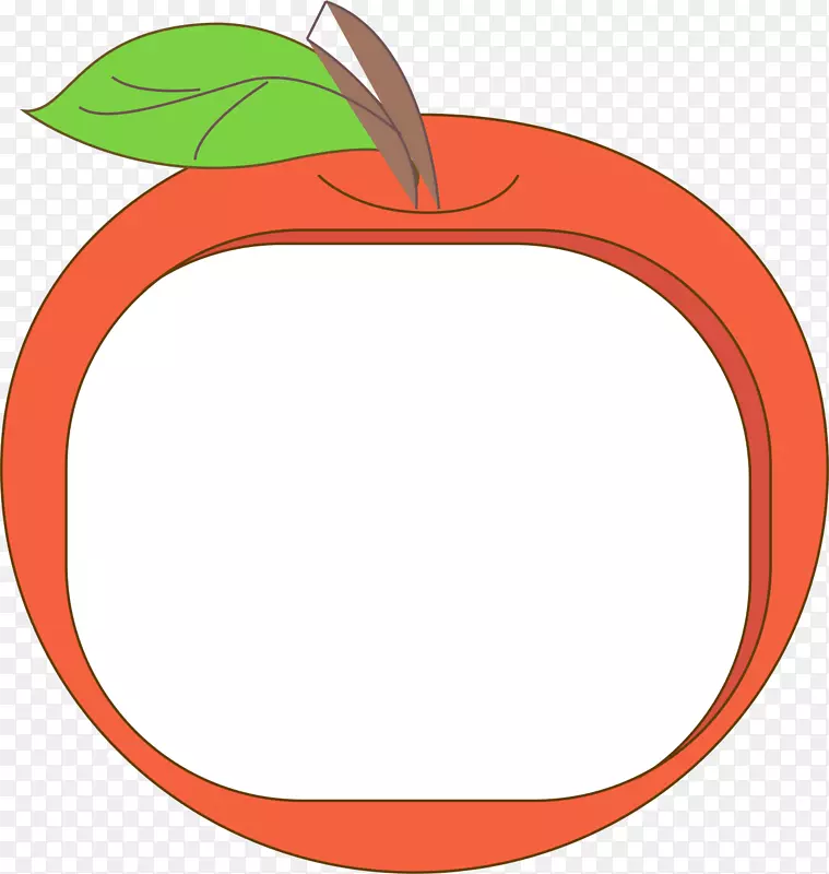 苹果剪贴画-红苹果边框