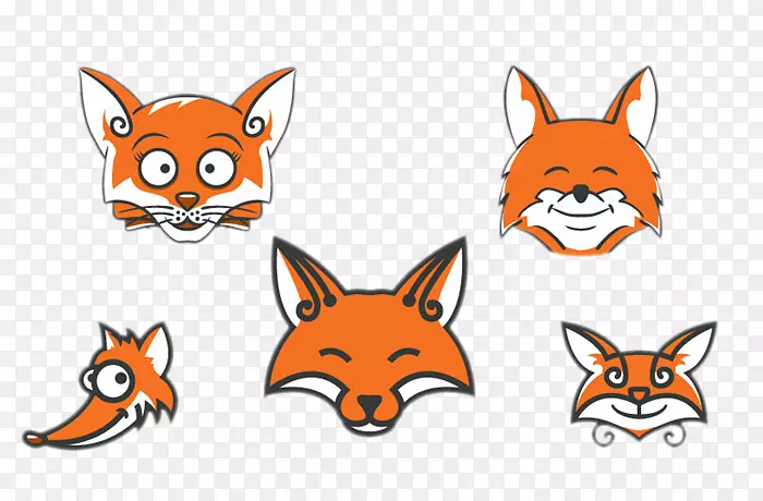 考拉卡通可爱化身手绘狐狸