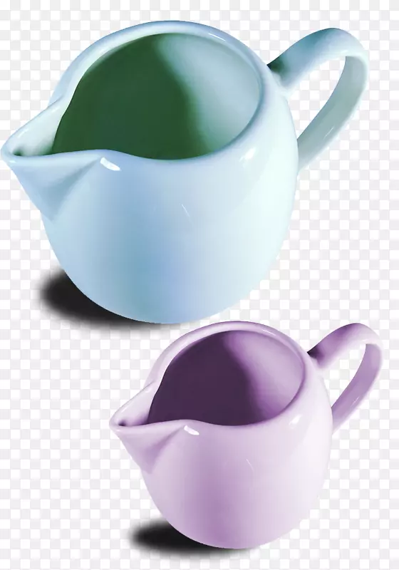 壶茶壶白色小白釉粉搪瓷壶