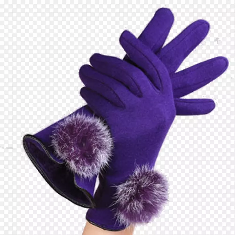 手套紫色设计师皮革-ms。紫色发球手套