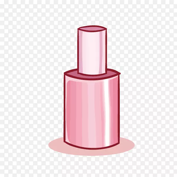 口红指甲油-化妆，唇膏，淡粉色