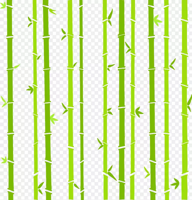 竹子竹节剪贴画-龙舟节效果元素笔墨竹子背景