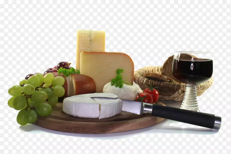 葡萄酒玻璃奶酪葡萄食品面包和葡萄酒葡萄