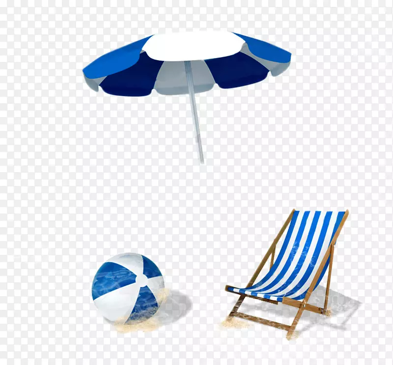 沙滩伞椅摄影-大型沙滩用具