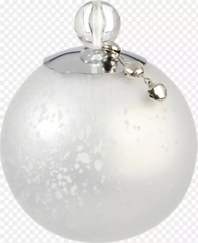 圣诞节装饰品球圣诞装饰-银球吊坠